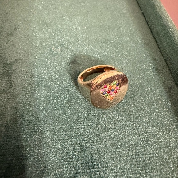 Stephanie Gottlieb 14k Pave Heart Ring - Picture 4 of 5